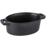 Libbey CIS-27 11 oz. Mini Cast Iron Oval Dutch Oven - 12/Case Libbey CIS-27 11 oz. Mini Cast Iron Oval Dutch Oven - 12/Case