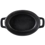 Libbey CIS-27 11 oz. Mini Cast Iron Oval Dutch Oven - 12/Case Libbey CIS-27 11 oz. Mini Cast Iron Oval Dutch Oven - 12/Case