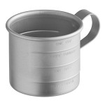Vollrath 5350 0.25 Qt. Aluminum Measuring Cup