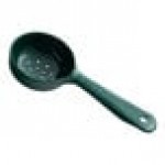 Carlisle 492908 Measure Misers 4 oz. Forest Green Acetal Short Handle Perforated Portion Spoon