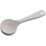 Carlisle 492908 Measure Misers 4 oz. Forest Green Acetal Short Handle Perforated Portion Spoon