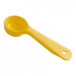 Carlisle 492908 Measure Misers 4 oz. Forest Green Acetal Short Handle Perforated Portion Spoon