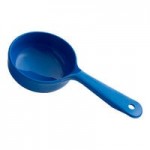 Carlisle 492908 Measure Misers 4 oz. Forest Green Acetal Short Handle Perforated Portion Spoon