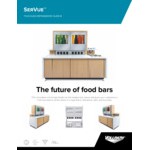 Vollrath FC-4TD-28120-C SerVue Touchless Refrigerated 8-Compartment Slide-In Salad Dispenser - 120V