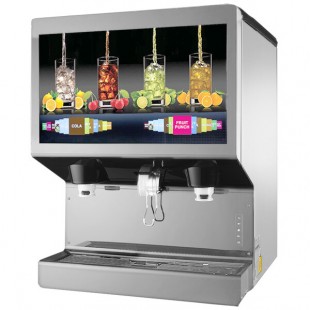 Cornelius 621058656 Pro Ice Drink Dual Nozzle Dispenser with Digital Touch Screen and Drip Tray Cornelius 621058656 Pro Ice Drink Dual Nozzle Dispenser with Digital Touch Screen and Drip Tray