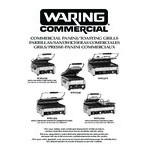 Waring WPG200 Compresso Slimline Panini Grill with Grooved Top and Bottom Plates - 7 3/4