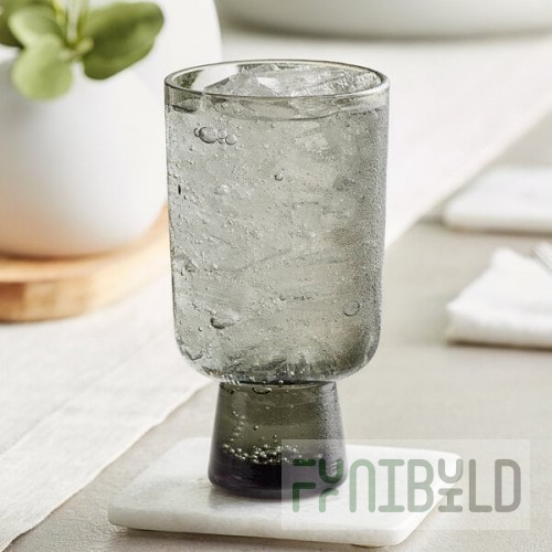 Acopa Pangea 12 oz. Gray Goblet - 12/Case