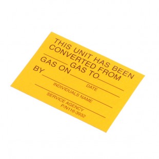 Southbend 1163932 Label, Parts Service