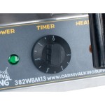 Carnival King WBM13 Non-Stick Belgian Waffle Maker with Timer - 120V