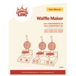 Carnival King WBM13 Non-Stick Belgian Waffle Maker with Timer - 120V