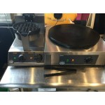 Carnival King WBM13 Non-Stick Belgian Waffle Maker with Timer - 120V