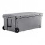 CaterGator CG200PGW Gray 210 Qt. Mobile Rotomolded Outdoor Cooler / Ice Chest