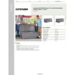 CaterGator CG200PGW Gray 210 Qt. Mobile Rotomolded Outdoor Cooler / Ice Chest