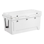 CaterGator JB100WH White 3 Faucet 106 Qt. Insulated Jockey Box with 100 ft. Coils