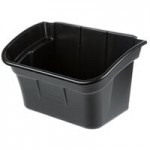 Rubbermaid® FG9T6800BLA Black Executive Three Shelf Bussing Cart Rubbermaid® FG9T6800BLA Black Executive Three Shelf Bussing Cart
