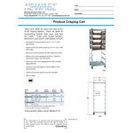 New Age 7 Box Mobile Aluminum Produce Crisping Rack 95136
