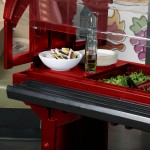 Cambro VBR5158 Hot Red 5' Versa Food / Salad Bar with Standard Casters Cambro VBR5158 Hot Red 5' Versa Food / Salad Bar with Standard Casters