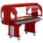 Cambro VBR5158 Hot Red 5' Versa Food / Salad Bar with Standard Casters Cambro VBR5158 Hot Red 5' Versa Food / Salad Bar with Standard Casters