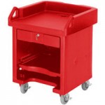 Cambro VBR5158 Hot Red 5' Versa Food / Salad Bar with Standard Casters Cambro VBR5158 Hot Red 5' Versa Food / Salad Bar with Standard Casters