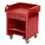 Cambro VBR5158 Hot Red 5' Versa Food / Salad Bar with Standard Casters Cambro VBR5158 Hot Red 5' Versa Food / Salad Bar with Standard Casters