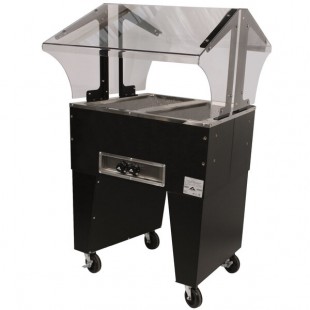 Advance Tabco B2-120-B-S Open Base Everyday Buffet Stainless Steel Two Pan Electric Hot Food Table with Stainless Steel Liners - Open Well - 120V Advance Tabco B2-120-B-S Open Base Everyday Buffet Stainless Steel Two Pan Electric Hot Food Table with Stainless Steel Liners - Open Well - 120V