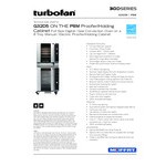 Moffat G32D5/P8M Turbofan Full Size Liquid Propane Digital Convection Oven with Steam Injection and 8 Tray Holding Cabinet / Proofer - 33,000 BTU; 110-120V Moffat G32D5/P8M Turbofan Full Size Liquid Propane Digital Convection Oven with Steam Injection and 8 Tray Holding Cabinet / Proofer - 33,000 BTU; 110-120V