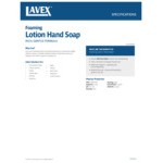 Lavex 33.8 fl. oz. (1,000 mL) Foaming Lotion Fruity Scent Hand Soap Refill for VersaHub Soap / Sanitizer Dispenser - 6/Case