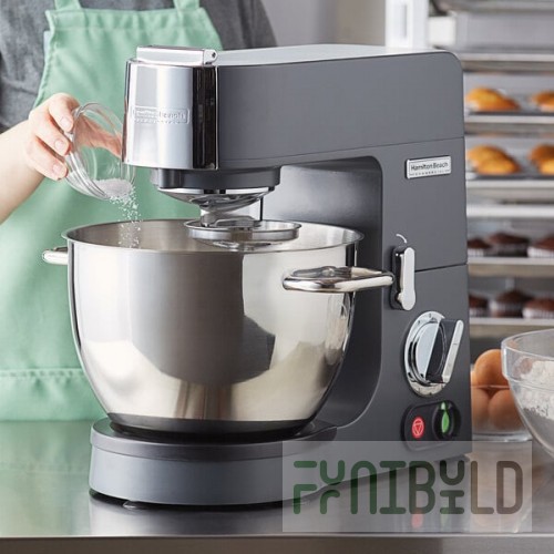Hamilton Beach 8 Qt. Tilt Head Countertop Mixer with Guard & Standard Accessories - 120V, 1 hp