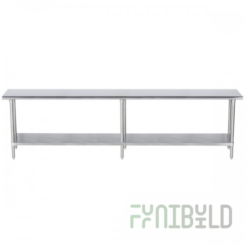 Advance Tabco SLAG-368-X 16 Gauge Stainless Steel Work Table with Stainless Steel Undershelf - 36