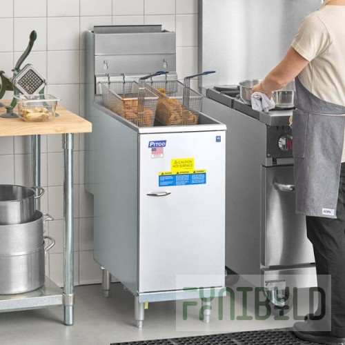 Pitco® 40D Liquid Propane 40-45 lb. Stainless Steel Floor Fryer