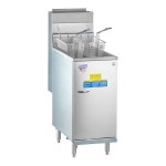 Pitco® 40D Liquid Propane 40-45 lb. Stainless Steel Floor Fryer