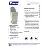 Pitco® 40D Liquid Propane 40-45 lb. Stainless Steel Floor Fryer