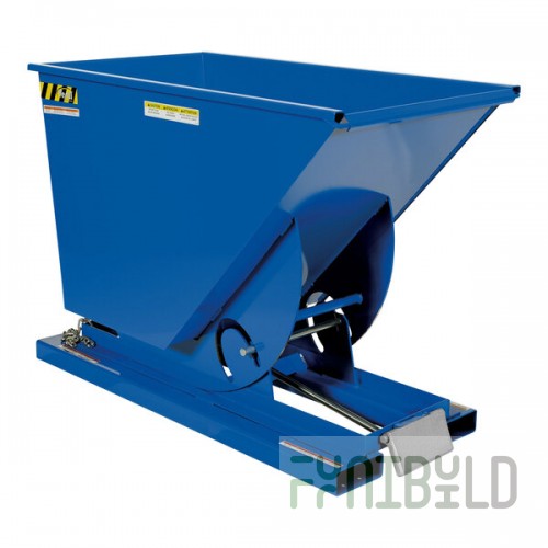 Vestil 0.75 Cubic Yard Light-Duty Self-Dumping Steel Forklift Hopper D-75-LD - 2,000 lb. Capacity