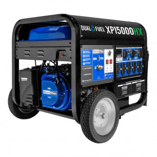 DuroMax XP15000HX HX Series 670 CC Dual Fuel Portable Generator with CO Alert - 15,000 / 12,000W, 120V/240V