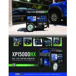 DuroMax XP15000HX HX Series 670 CC Dual Fuel Portable Generator with CO Alert - 15,000 / 12,000W, 120V/240V