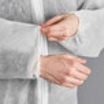 Lavex White Polypropylene 26 GSM Standard Weight Zipper Front Long Sleeve Coveralls with Elastic Wrists and Ankles - 2XL - 25/Case