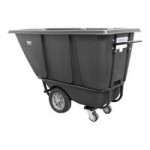 Wesco Industrial Products 272580 0.5 Cu. Yd. Black Polyethylene Forkliftable Tilt Truck Wesco Industrial Products 272580 0.5 Cu. Yd. Black Polyethylene Forkliftable Tilt Truck
