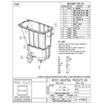 Wesco Industrial Products 272580 0.5 Cu. Yd. Black Polyethylene Forkliftable Tilt Truck Wesco Industrial Products 272580 0.5 Cu. Yd. Black Polyethylene Forkliftable Tilt Truck