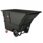 Suncast RMTTHD50D 0.5 Cubic Yard Black Heavy-Duty Tilt Truck / Trash Cart (1350 lb.)