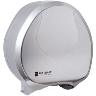 San Jamar R2070SS Summit Single Roll Jumbo Toilet Tissue Dispenser - Silver San Jamar R2070SS Summit Single Roll Jumbo Toilet Tissue Dispenser - Silver