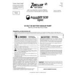 Zoeller 508-0005 Aquanot Spin Backup Sump Pump System - 12V