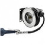 T&S B-7102-08H 12' Open Compact Stainless Steel Hose Reel with B-0108-H High Flow JeTSpray Spray Valve