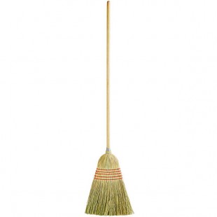 Carlisle 4063400 5-Stitch Janitor Corn Broom with 43 Carlisle 4063400 5-Stitch Janitor Corn Broom with 43