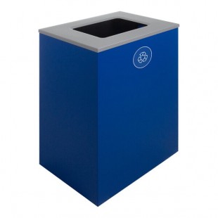 Busch Systems Spectrum 104004 32 Gallon Blue Powder-Coated Steel Decorative Recycling Bin Busch Systems Spectrum 104004 32 Gallon Blue Powder-Coated Steel Decorative Recycling Bin