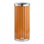 Lancaster Table & Seating 11 Gallon Steel / Wood Composite Square Decorative Outdoor Trash Can with Covered Top Lancaster Table & Seating 11 Gallon Steel / Wood Composite Square Decorative Outdoor Trash Can with Covered Top