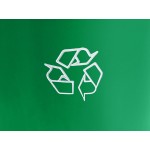 Lavex 20 Gallon Green Round Commercial Recycling Can with White Lid Lavex 20 Gallon Green Round Commercial Recycling Can with White Lid