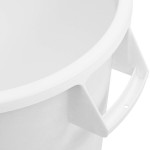 Carlisle 84101002 Bronco 10 Gallon White Round Trash Can