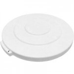 Carlisle 84101002 Bronco 10 Gallon White Round Trash Can