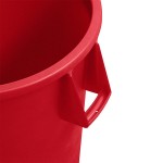 Carlisle 84105505 Bronco 55 Gallon Red Round Trash Can