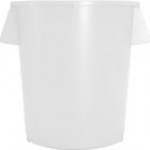Carlisle 84105505 Bronco 55 Gallon Red Round Trash Can